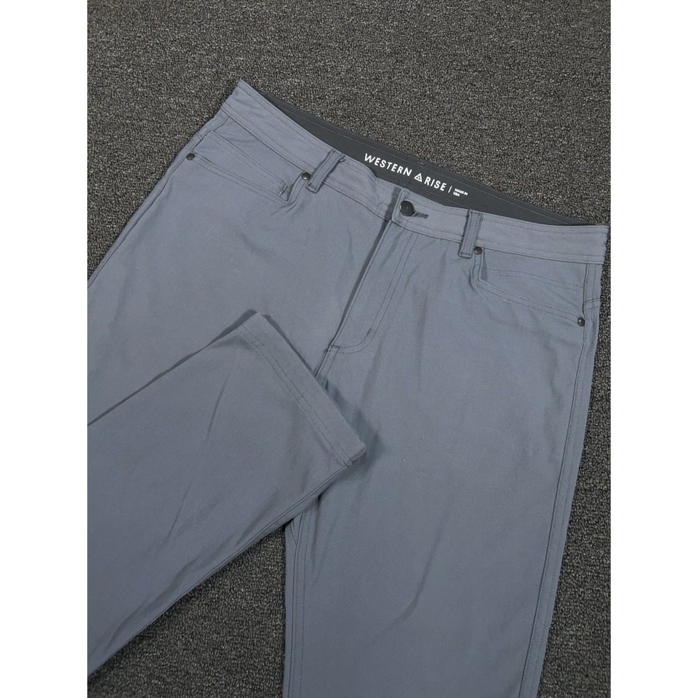 Western Rise Diversion Pants Men 34 (Fits 35x31) Gray Performance Hiking Work